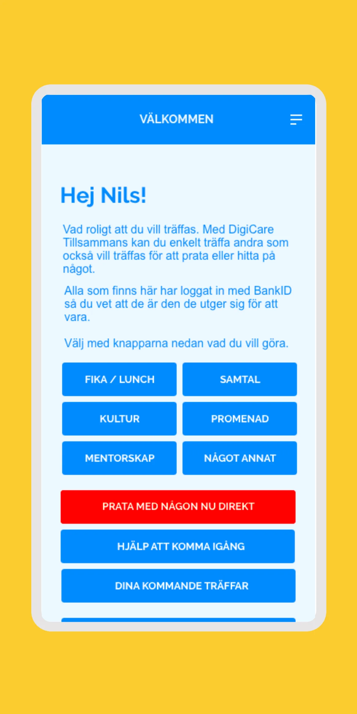 DigiCare Tillsammans | Indus Appstore | Screenshot