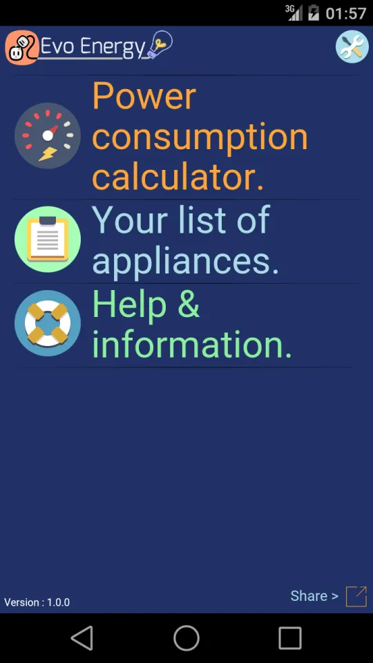 EvoEnergy - Electricity Calc | Indus Appstore | Screenshot