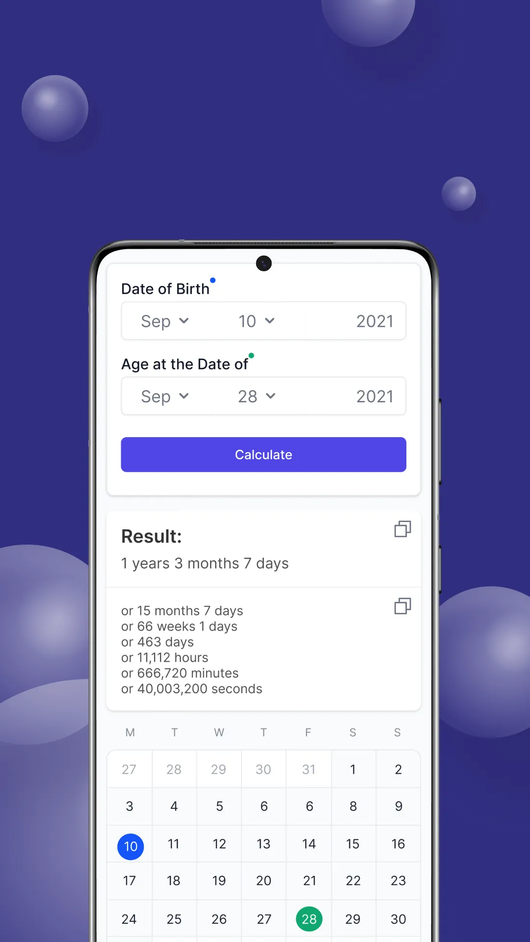 Age Calculator | Indus Appstore | Screenshot