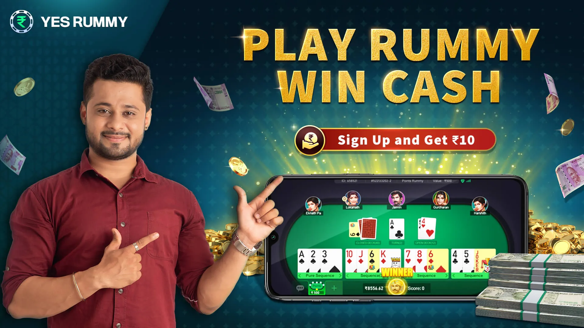 Yes Rummy - Play Cash Rummy | Indus Appstore | Screenshot