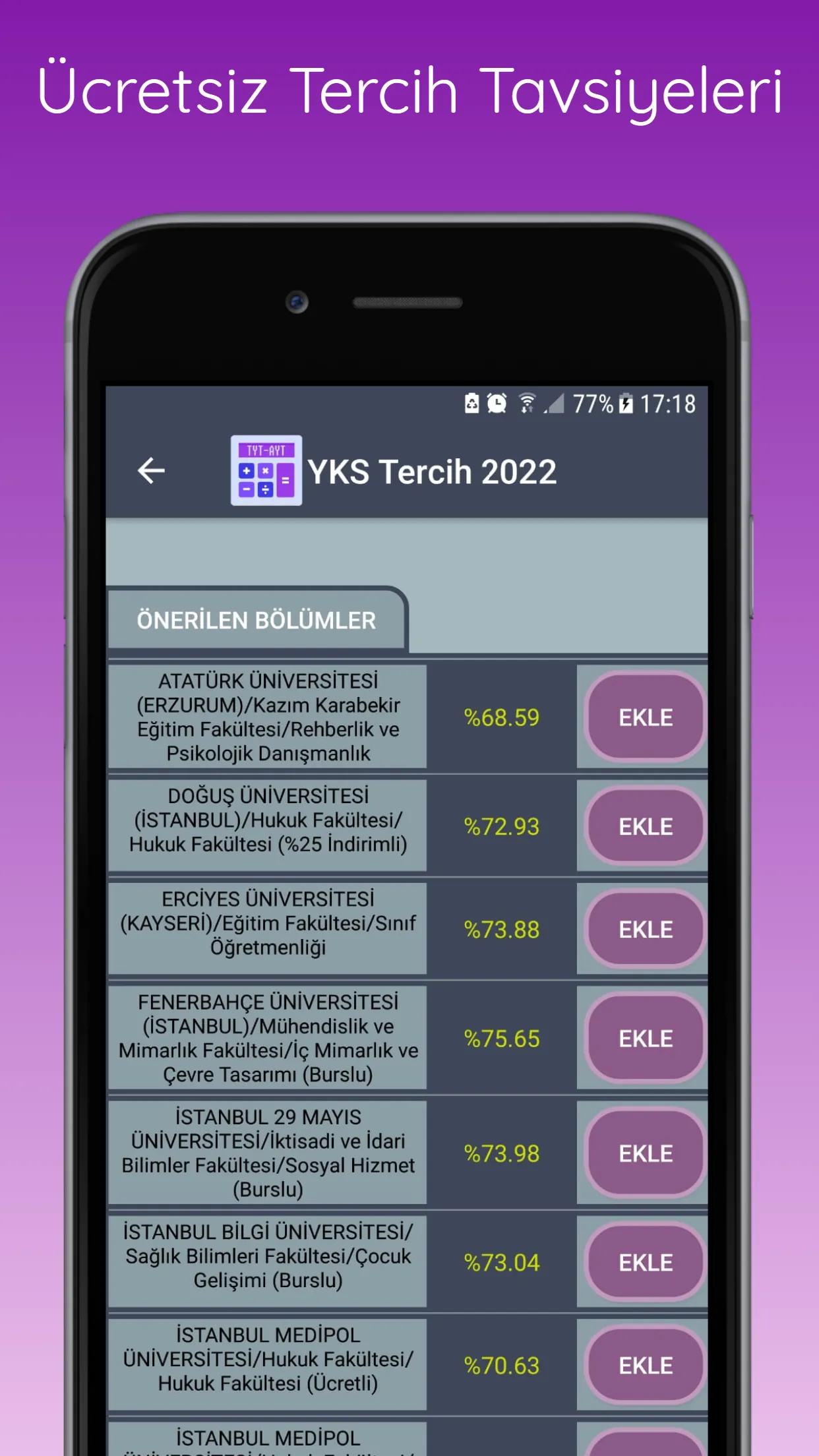 TYT YKS Puan Sıralama 2023 | Indus Appstore | Screenshot