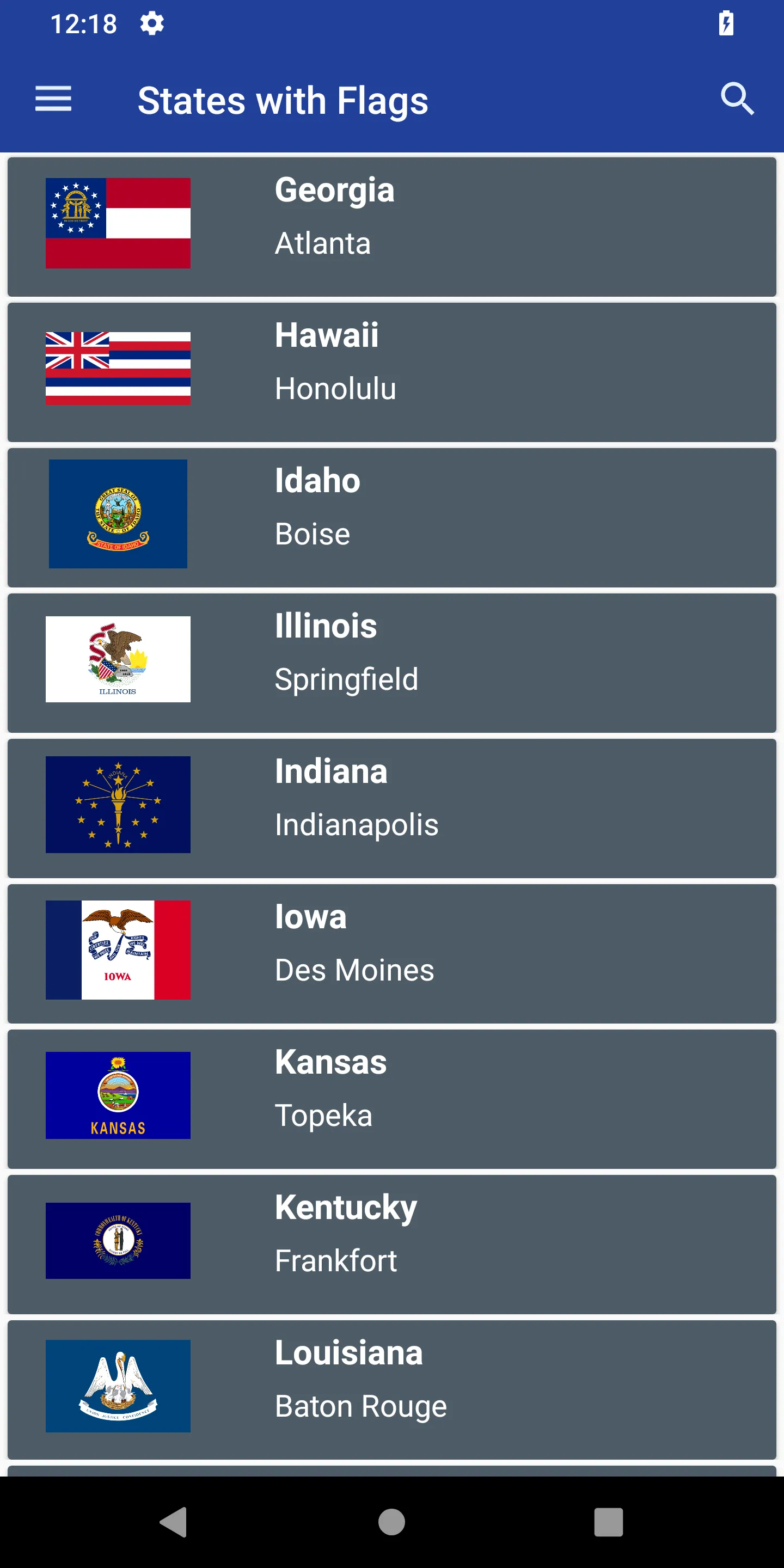 US States Quiz | Indus Appstore | Screenshot