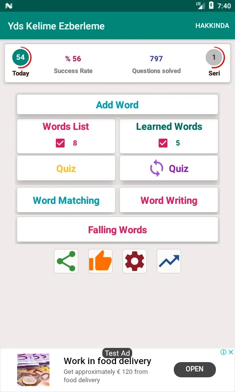 Yds Kelime Ezberleme (word mem | Indus Appstore | Screenshot