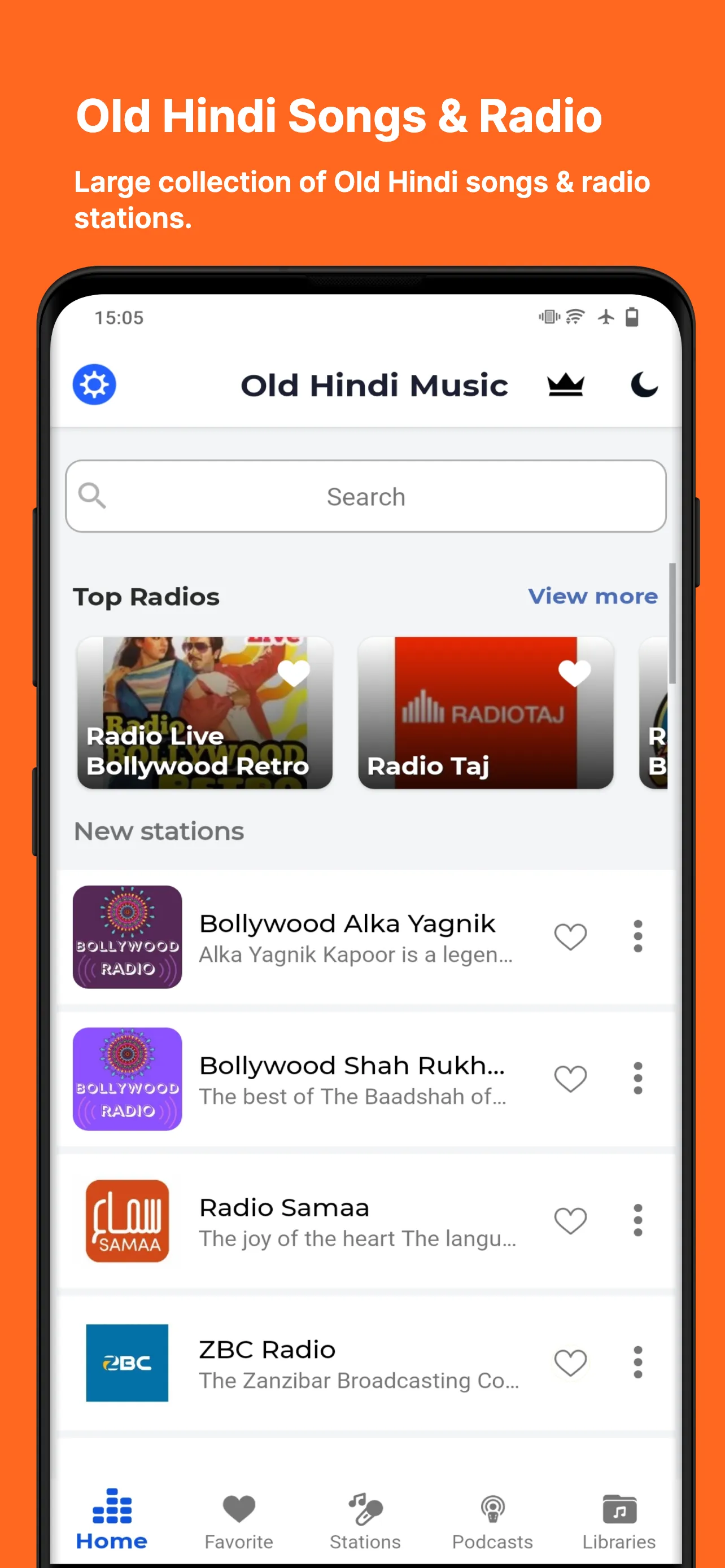 Old Hindi Songs & Music Radio | Indus Appstore | Screenshot