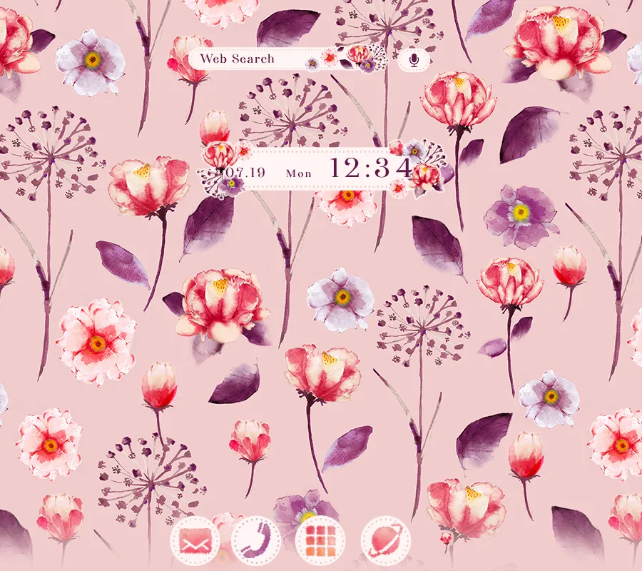 Retro Flower Pattern +HOME | Indus Appstore | Screenshot