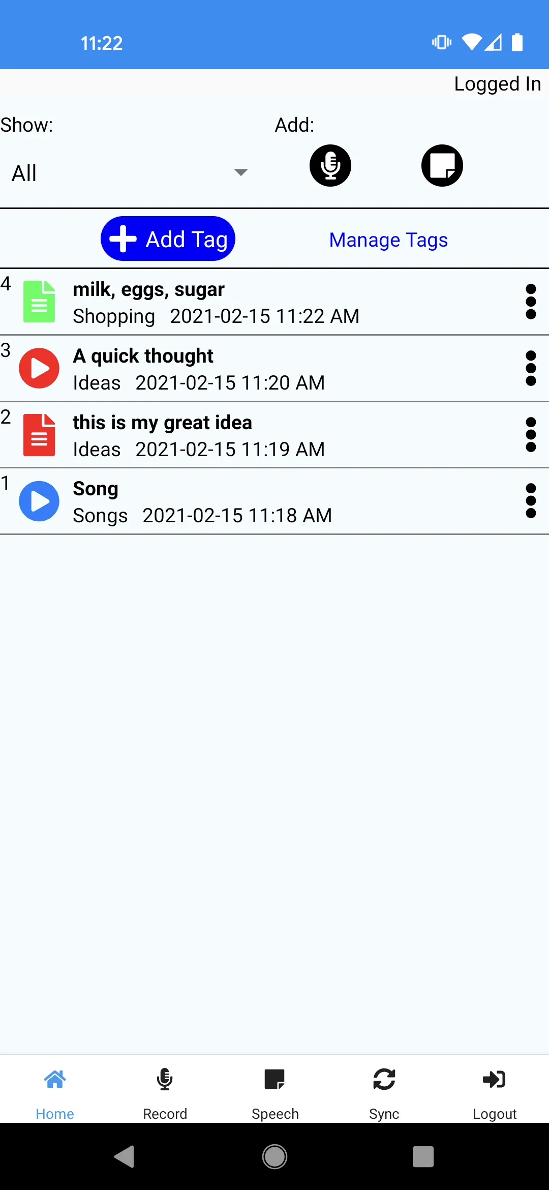 Audio Note Taker | Indus Appstore | Screenshot