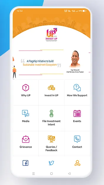 Invest UP Mobile App | Indus Appstore | Screenshot