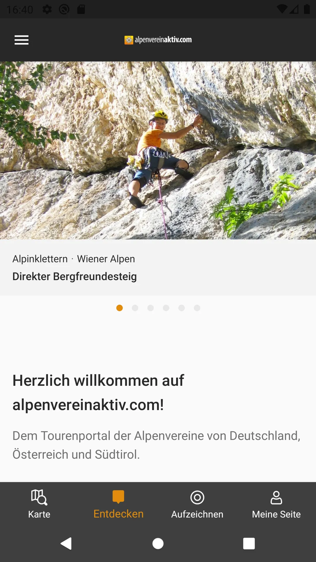 alpenvereinaktiv | Indus Appstore | Screenshot