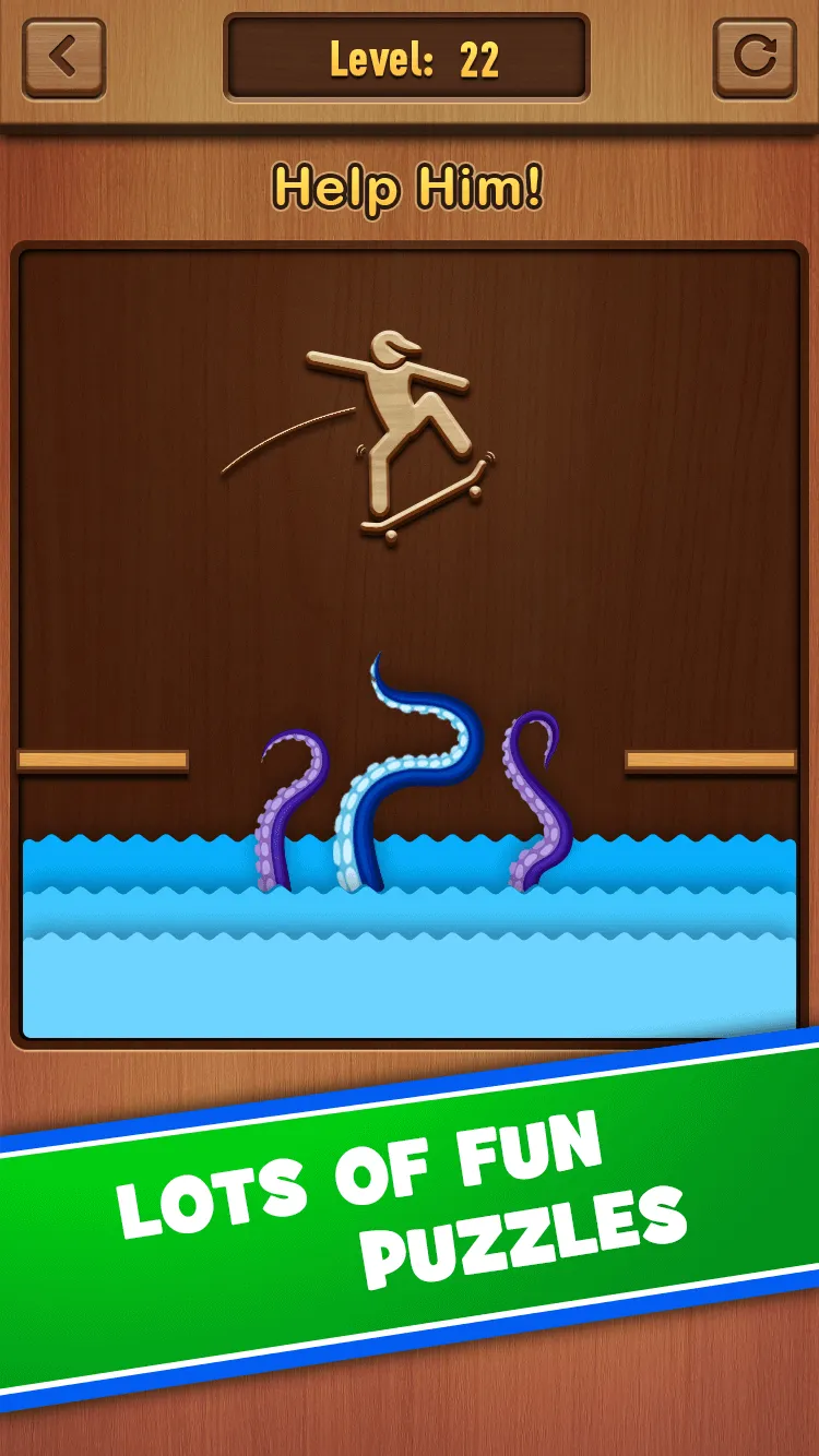 WoodStickman:PuzzleDraw | Indus Appstore | Screenshot