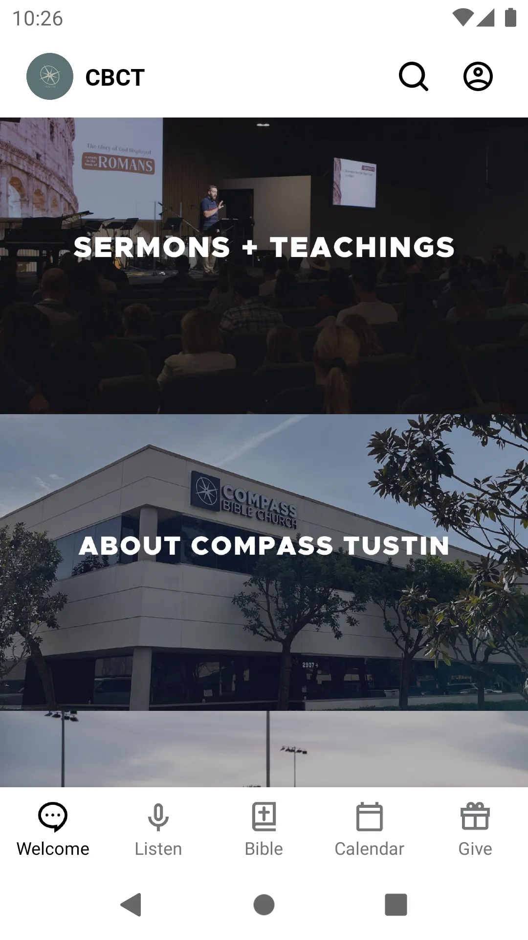 Compass Bible Church Tustin | Indus Appstore | Screenshot