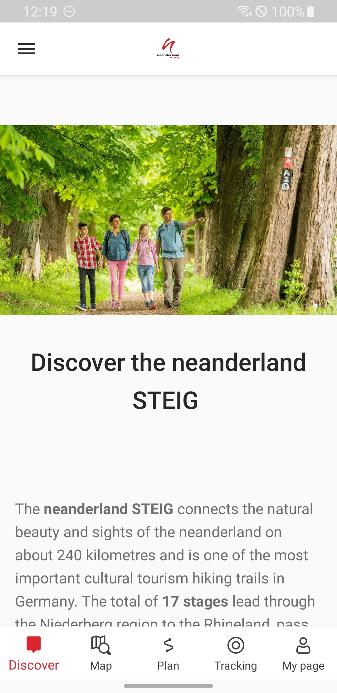 neanderland STEIG Hiking App | Indus Appstore | Screenshot