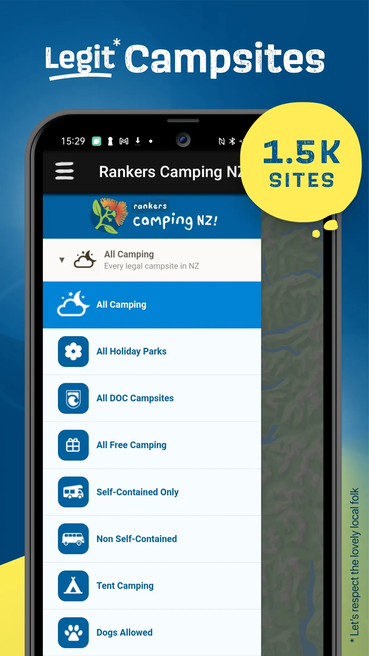 Rankers Camping NZ | Indus Appstore | Screenshot