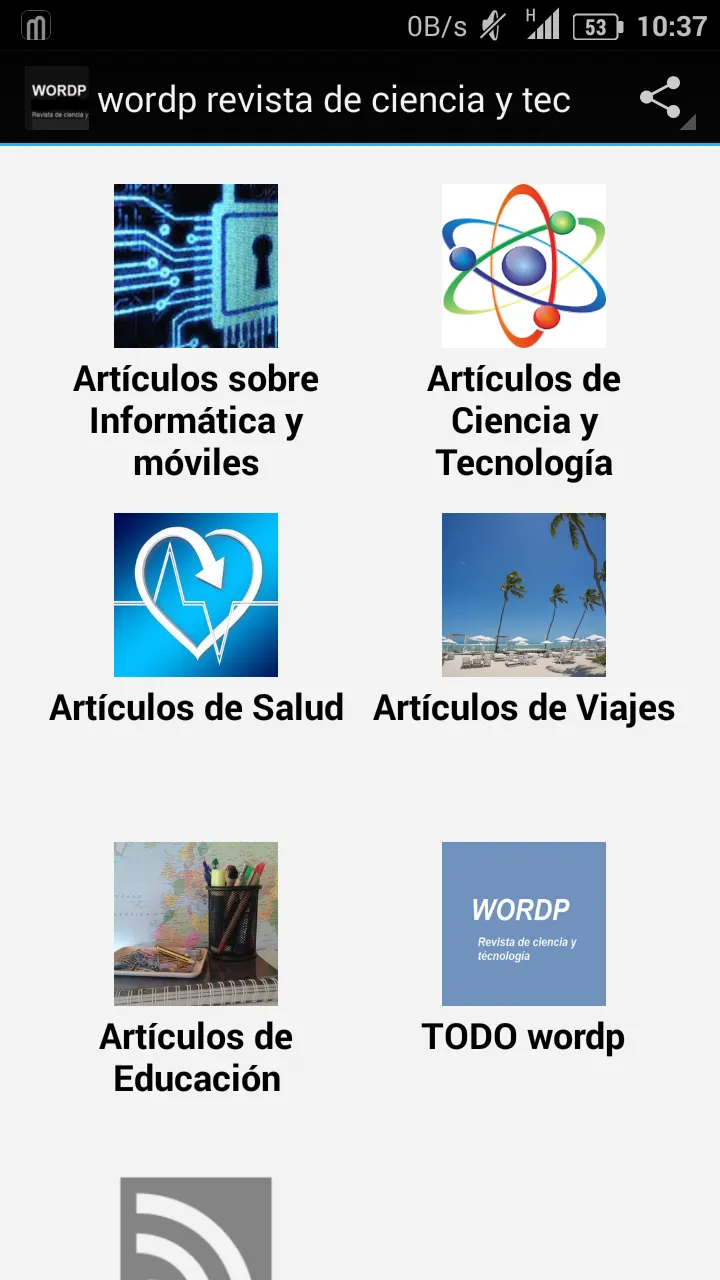 WORDP revista de ciencia y tec | Indus Appstore | Screenshot