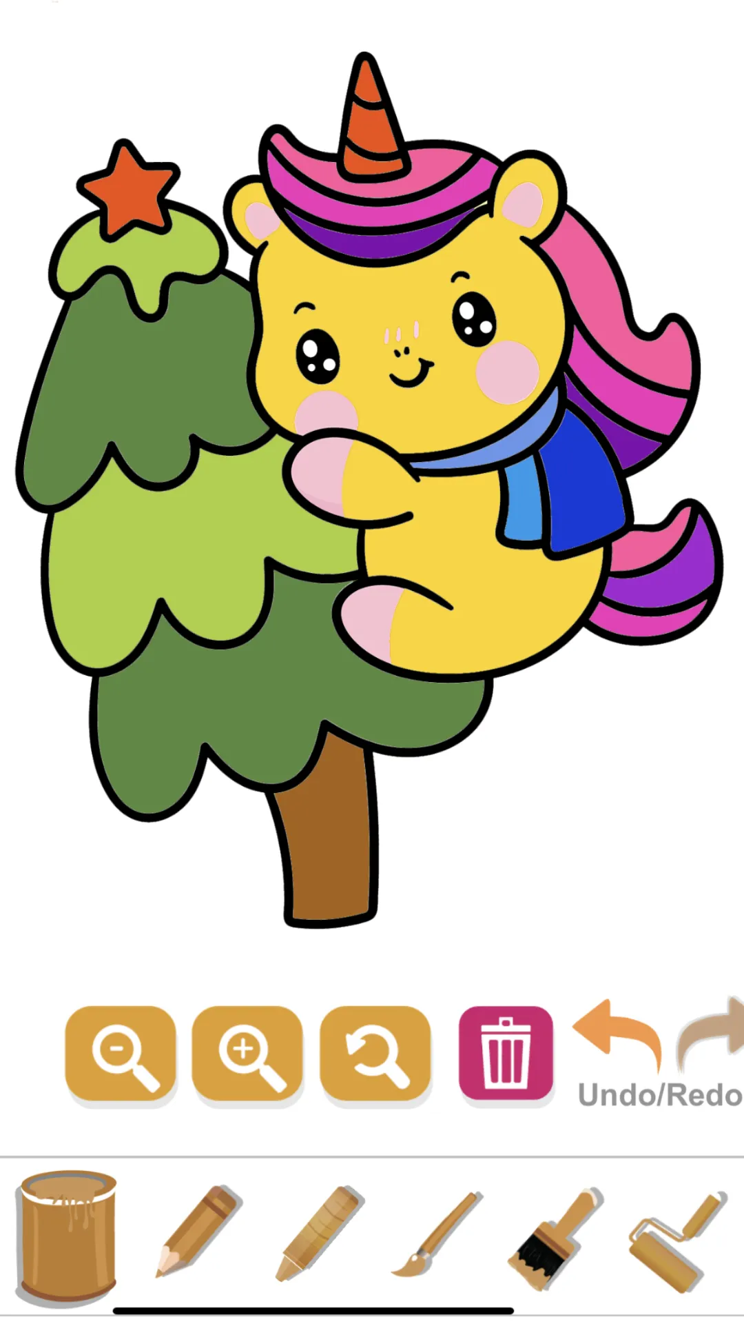 Kawaii Unicorn: Coloring World | Indus Appstore | Screenshot