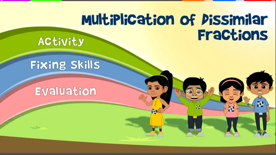 Multiply Dissimilar Fractions | Indus Appstore | Screenshot