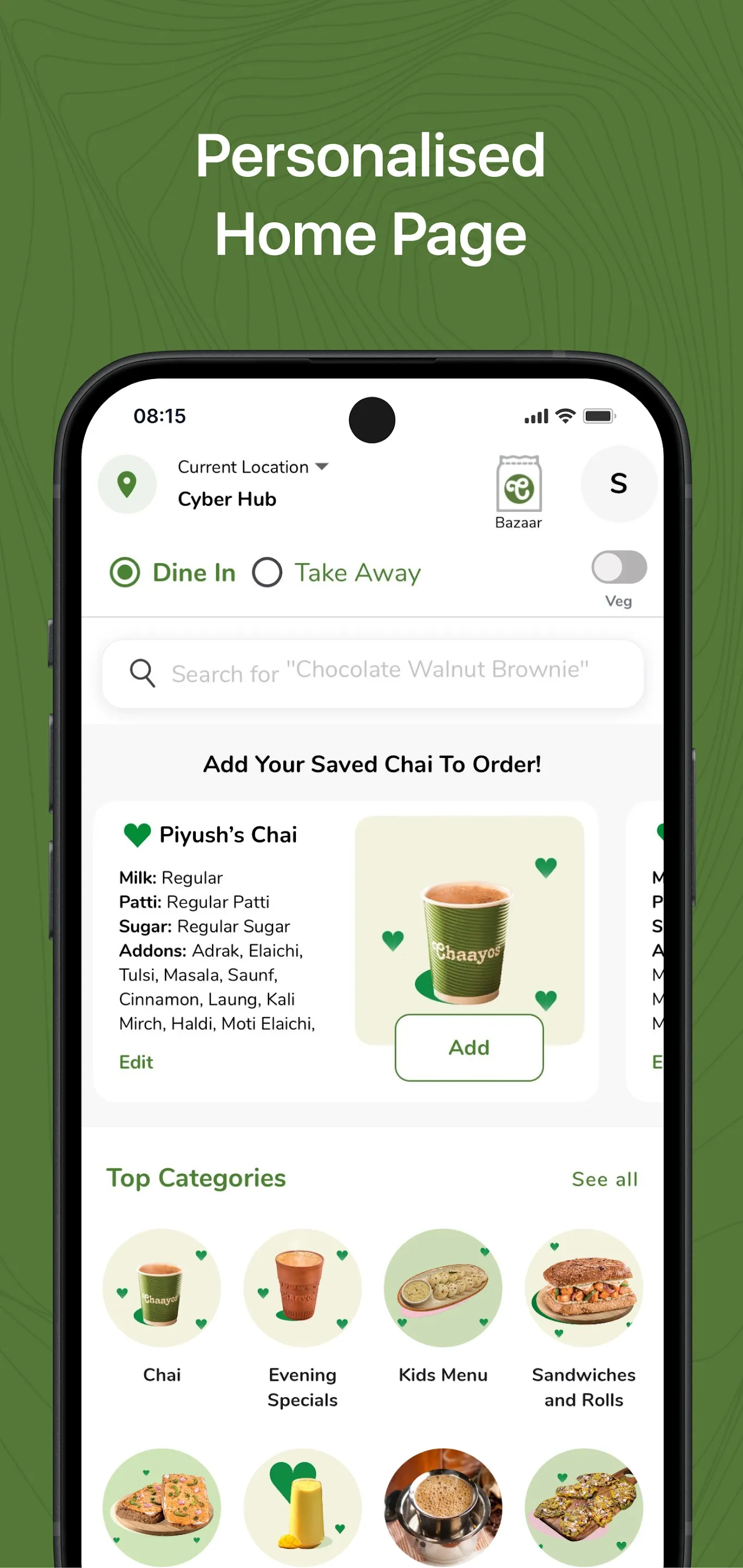 Chaayos India : Chai & Snacks | Indus Appstore | Screenshot