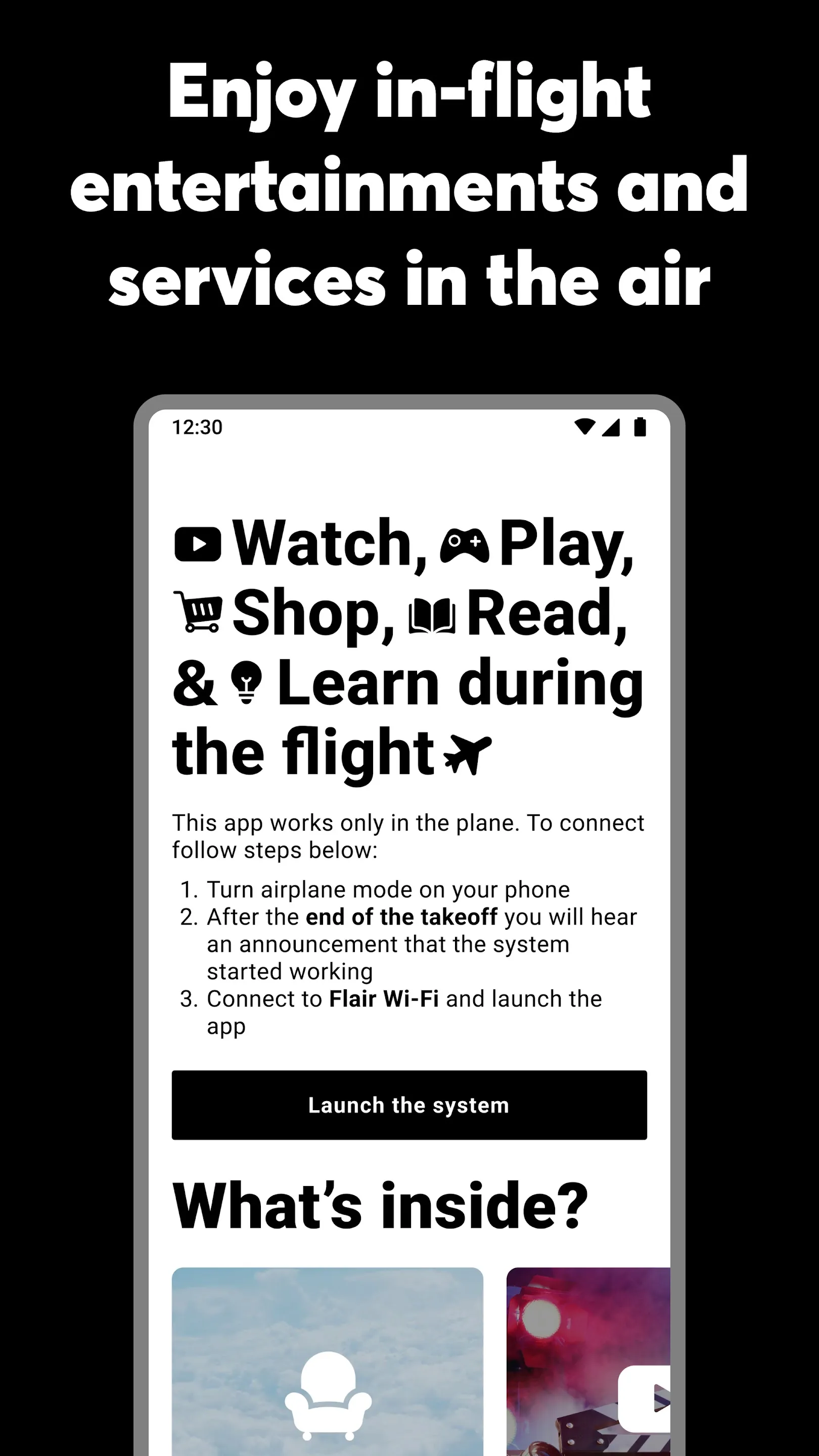 Flair In-Flight App | Indus Appstore | Screenshot