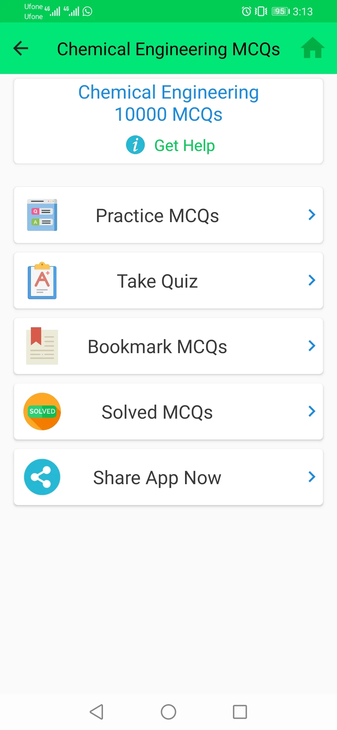 Chemical Engineering MCQs | Indus Appstore | Screenshot