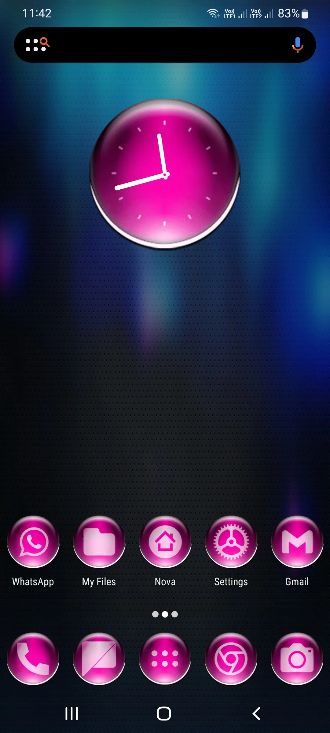 Pink Pixl Glass Icon Pack | Indus Appstore | Screenshot