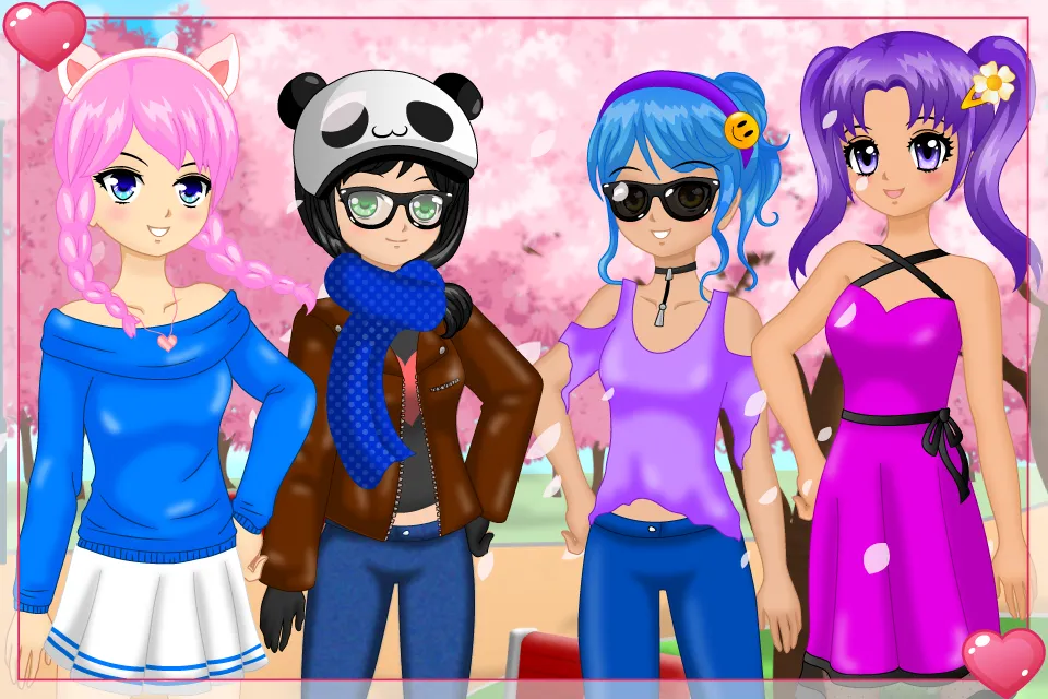 Anime Date Dress Up Girls Game | Indus Appstore | Screenshot