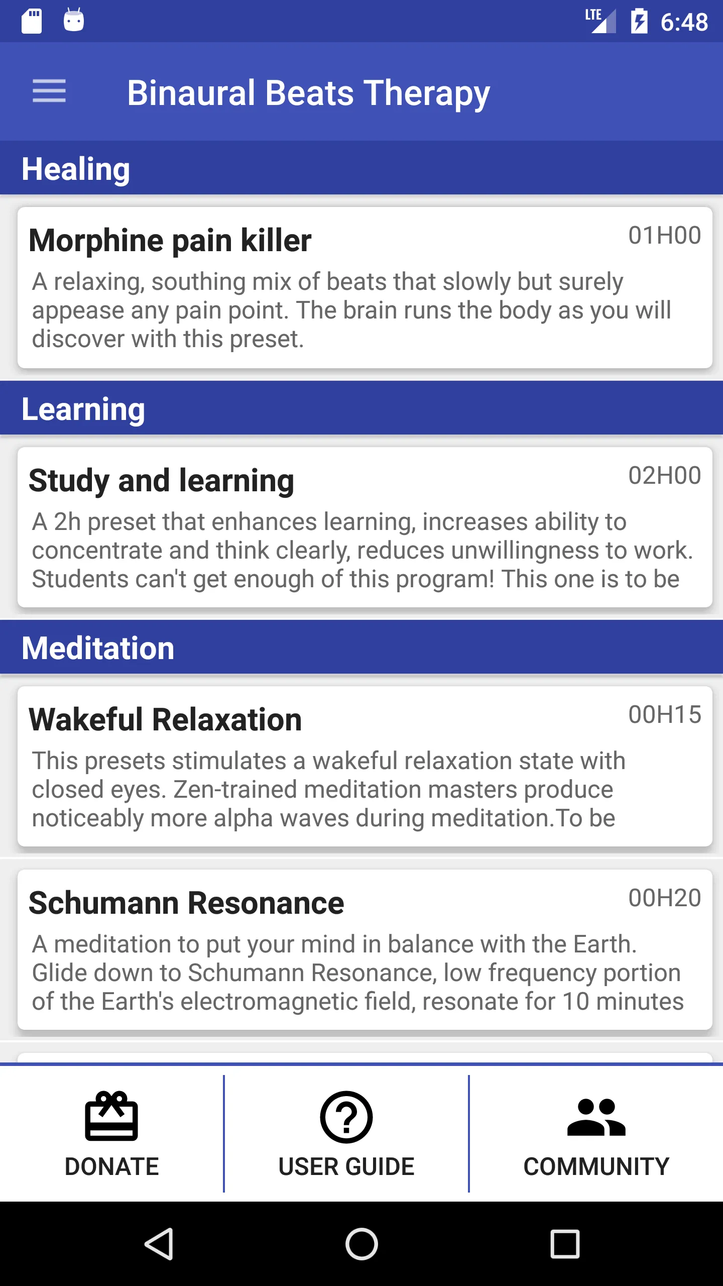 Binaural Beats Therapy | Indus Appstore | Screenshot