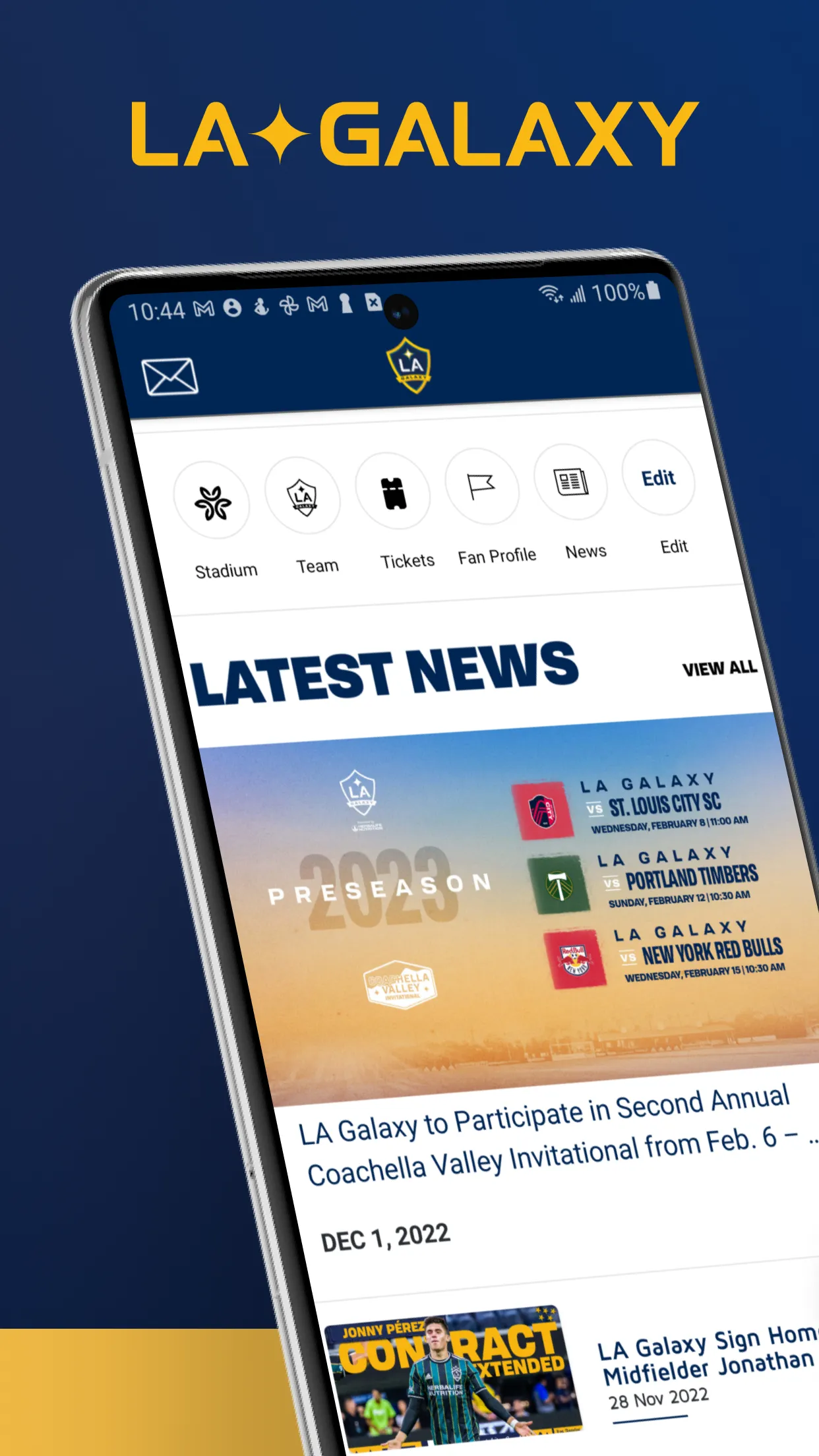 LA Galaxy App | Indus Appstore | Screenshot