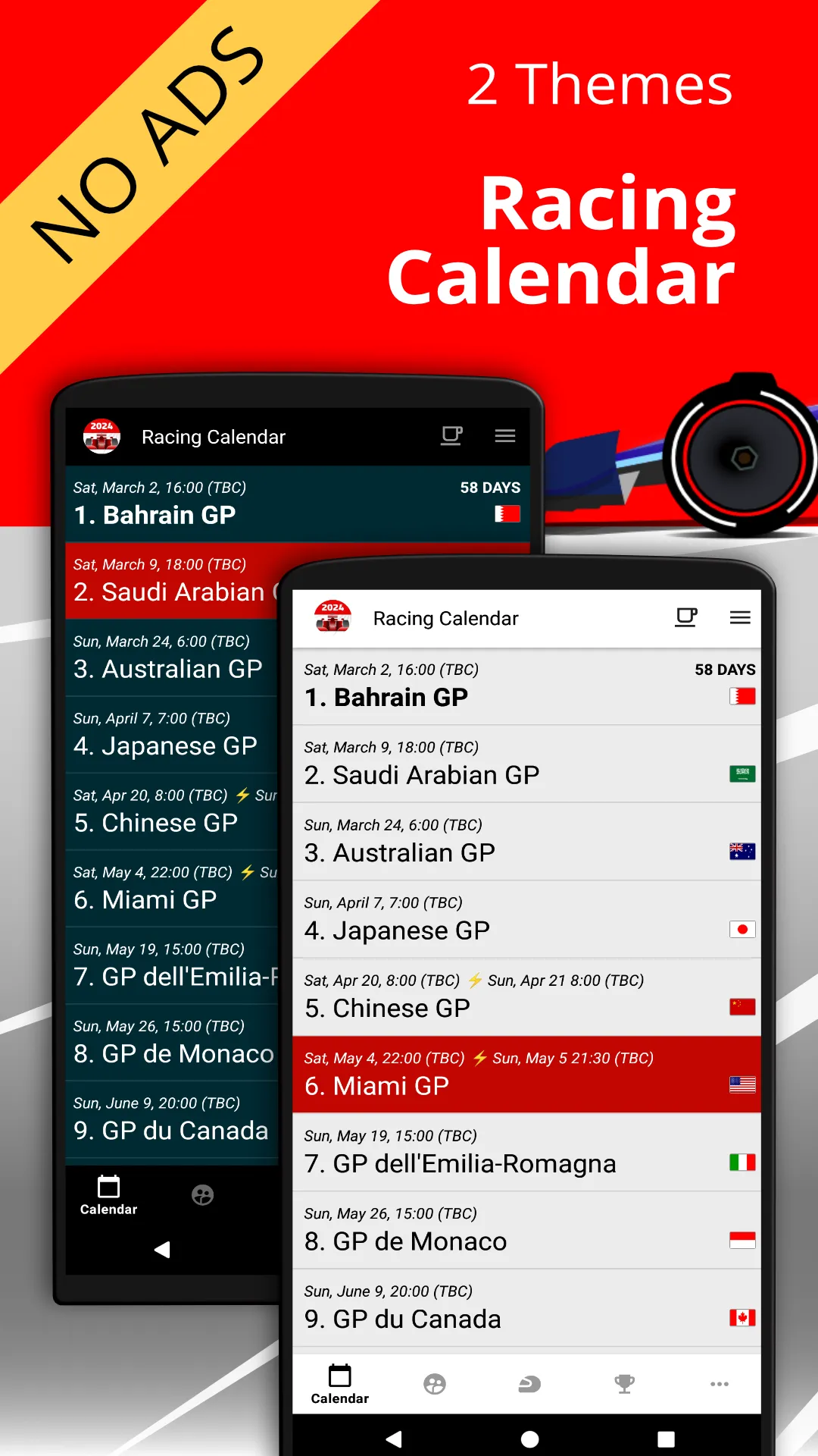 Racing Calendar 2025 + Ranking | Indus Appstore | Screenshot