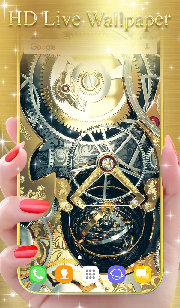 Golden Device Wallpaper Theme | Indus Appstore | Screenshot