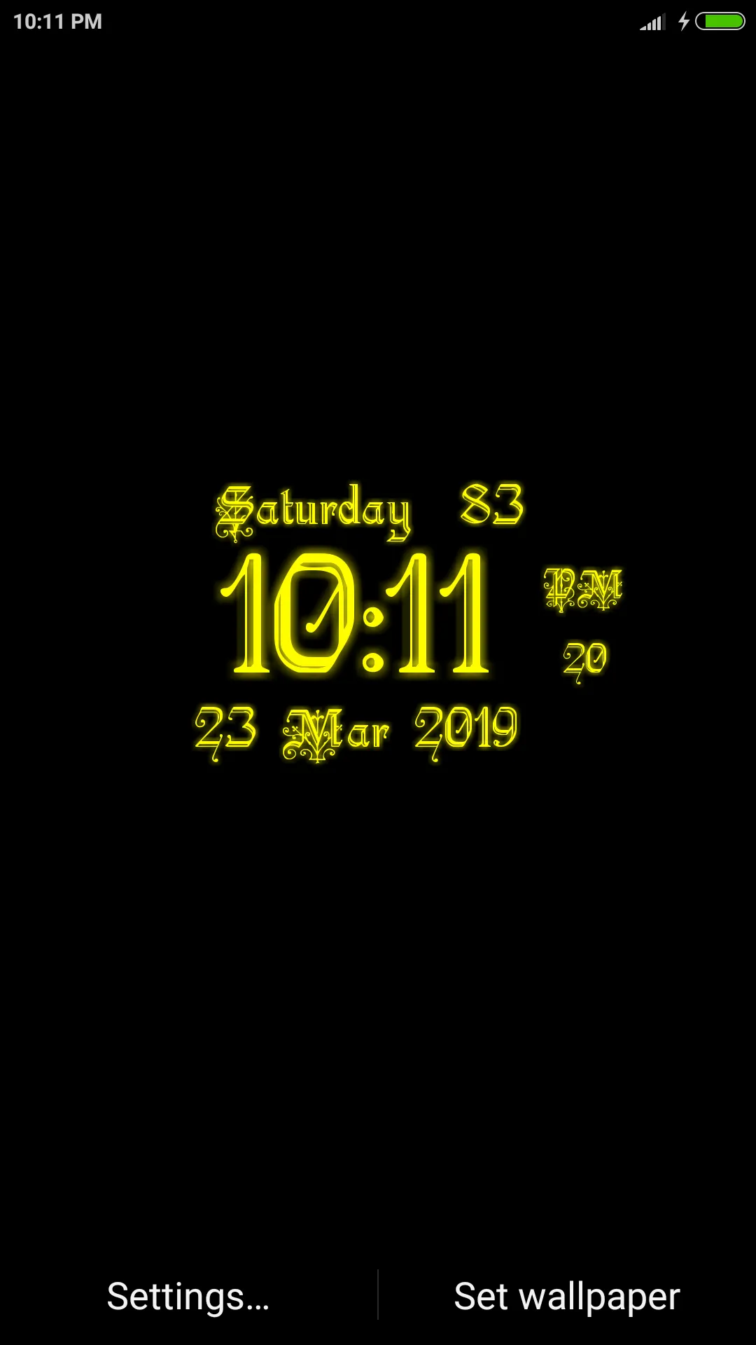 Classic Digital Clock Lwp | Indus Appstore | Screenshot