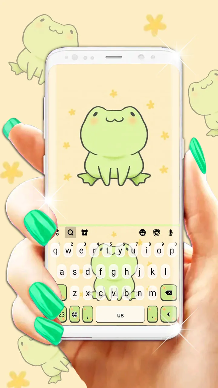 Cute Green Frog Theme | Indus Appstore | Screenshot