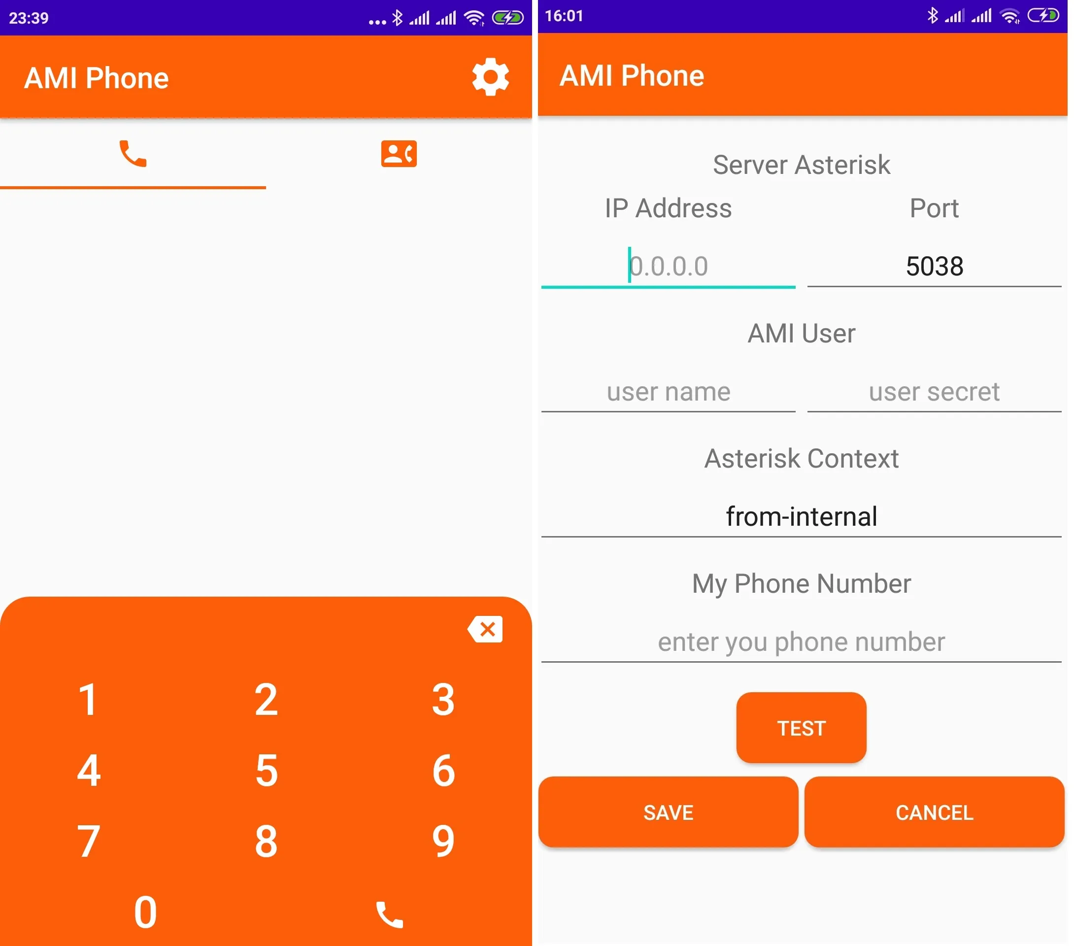 Asterisk AMI Phone | Indus Appstore | Screenshot