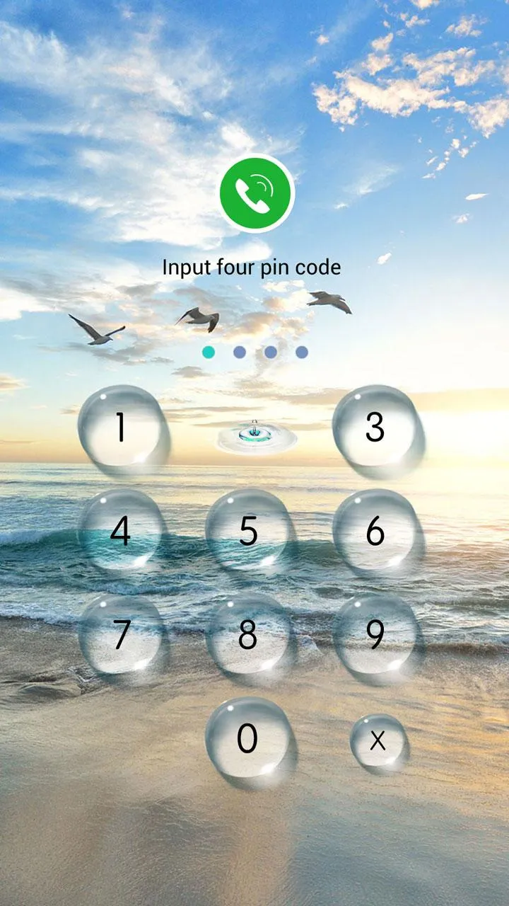 AppLock Theme - Beach | Indus Appstore | Screenshot