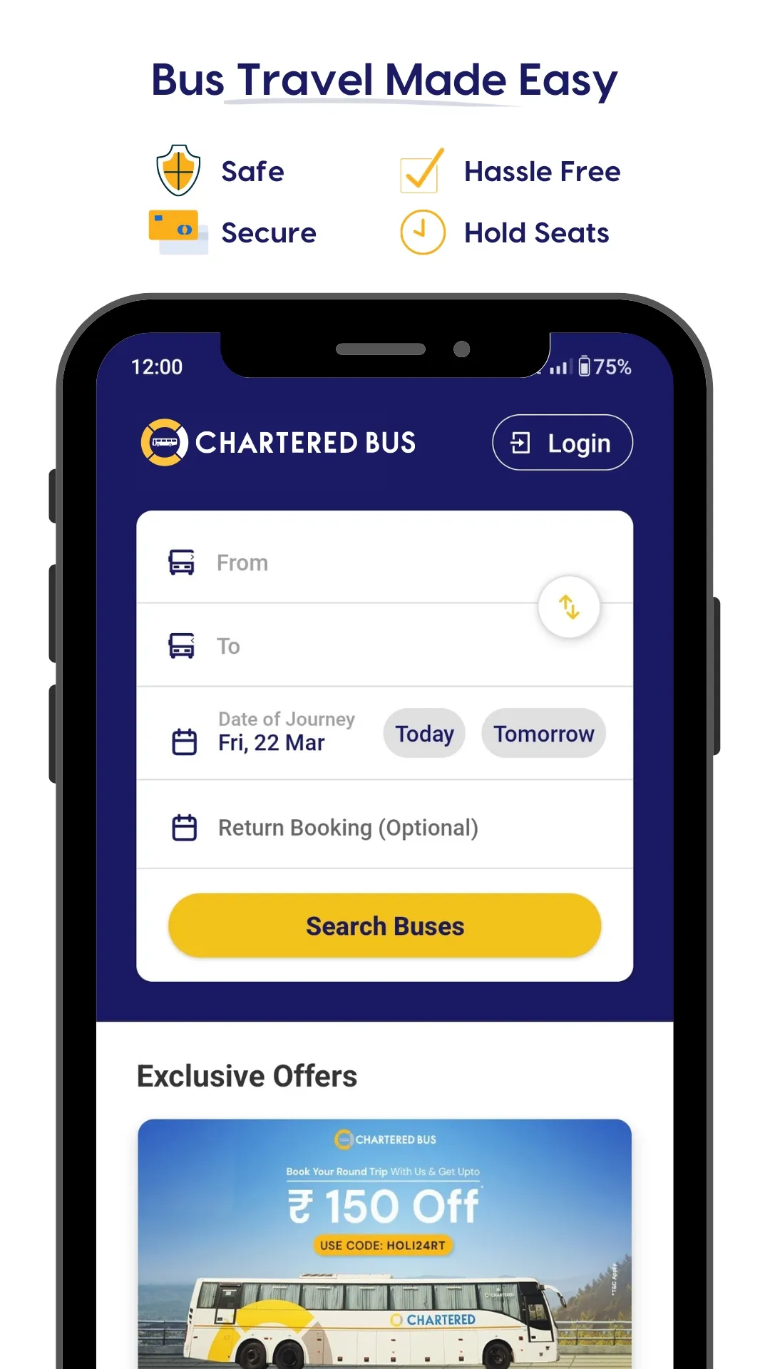 Chartered Bus | Indus Appstore | Screenshot