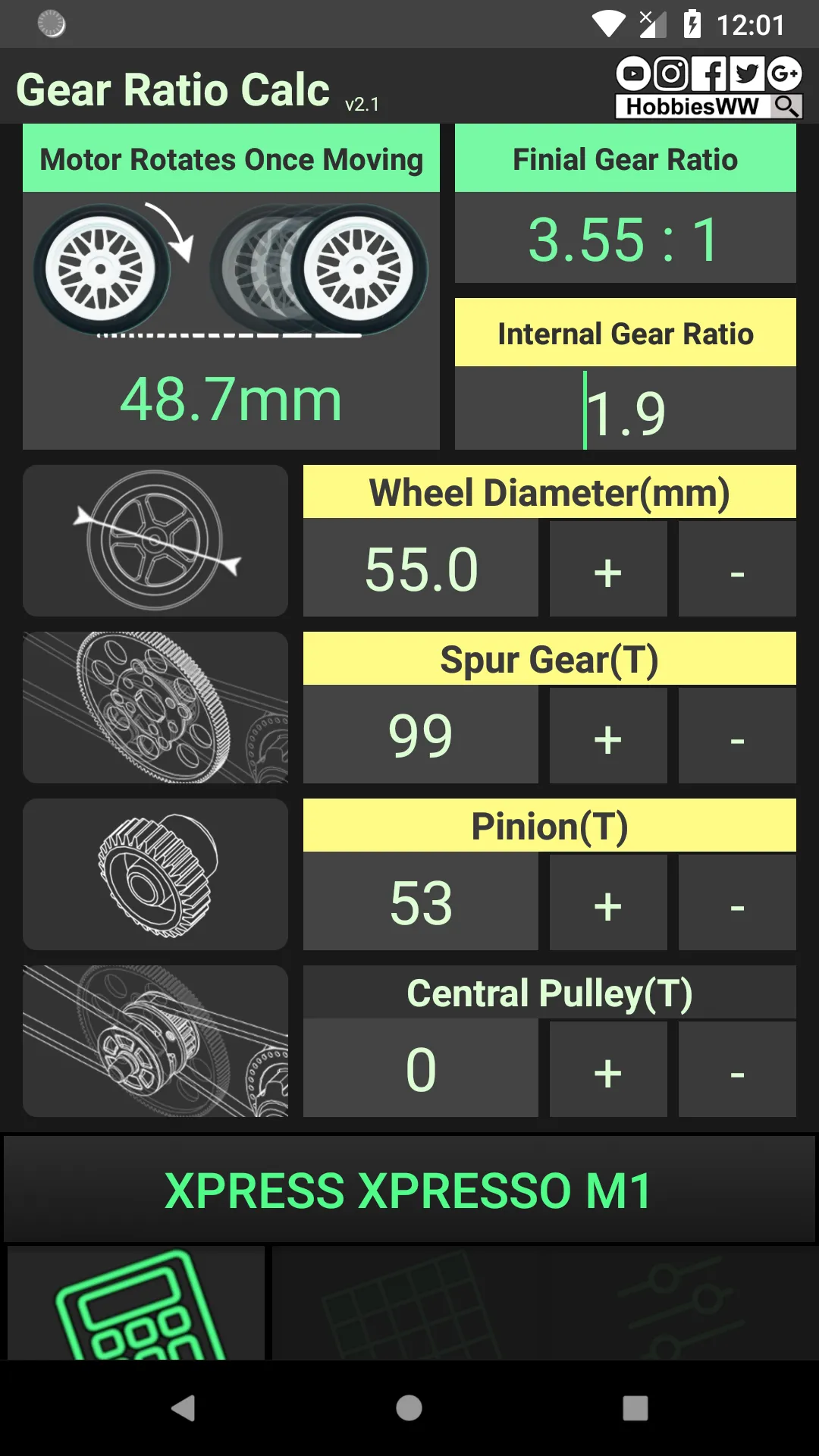 RC Gear Ratio Calculator 齒比計算機 | Indus Appstore | Screenshot