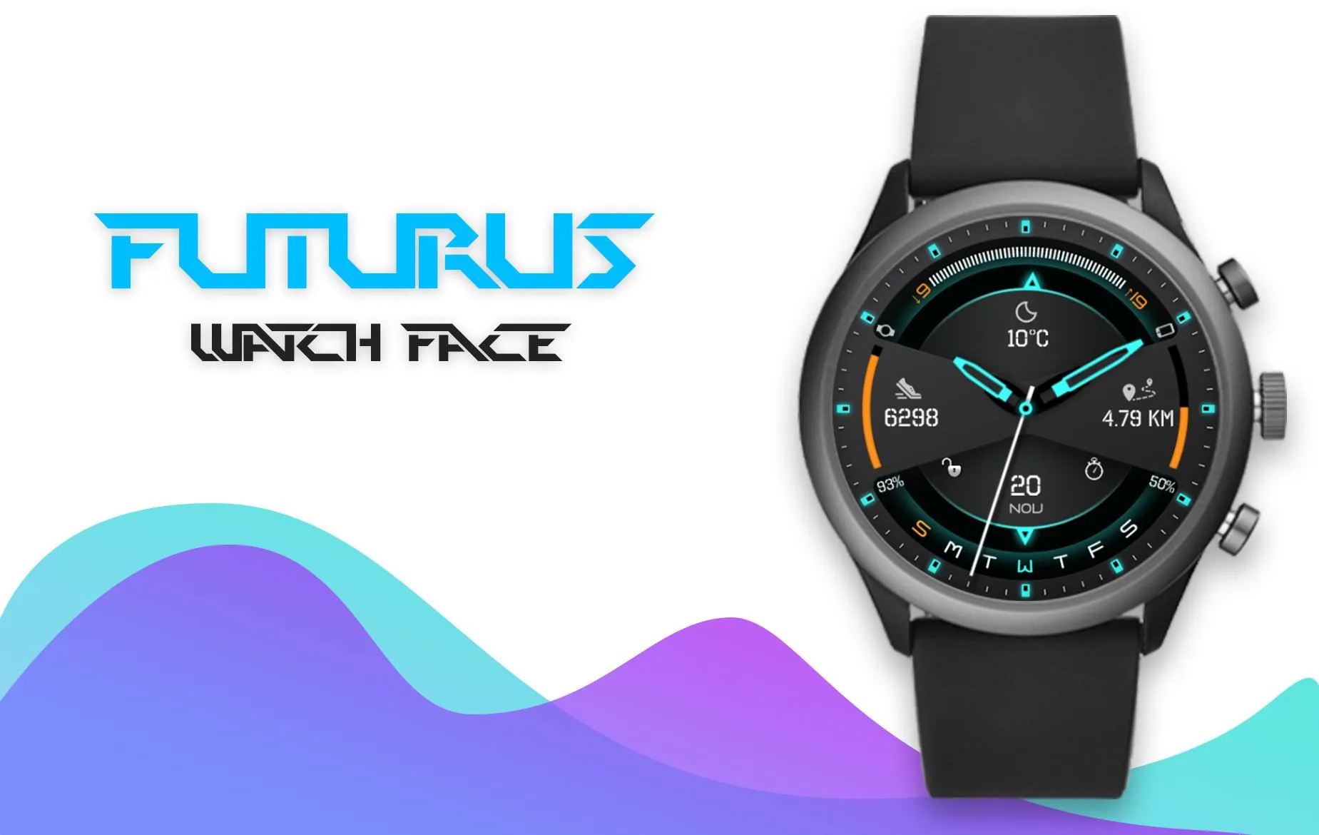 Futurus Watch Face | Indus Appstore | Screenshot