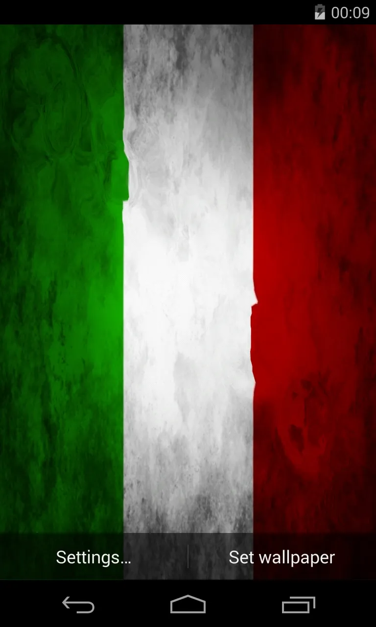 Flag of Italy Live Wallpaper | Indus Appstore | Screenshot