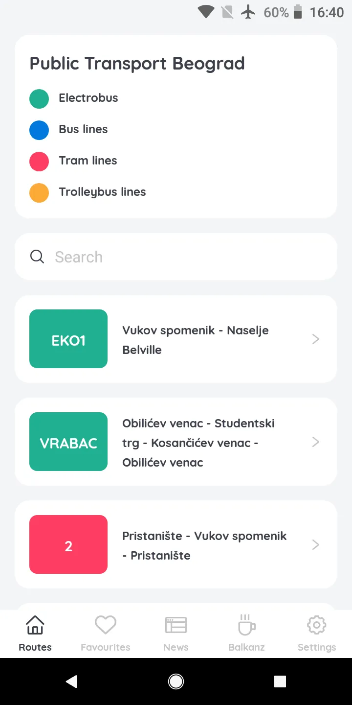 Public Transport Belgrade | Indus Appstore | Screenshot
