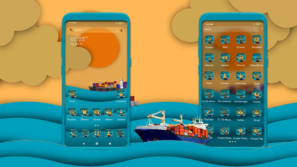 Sunrise Ocean Vector Theme | Indus Appstore | Screenshot