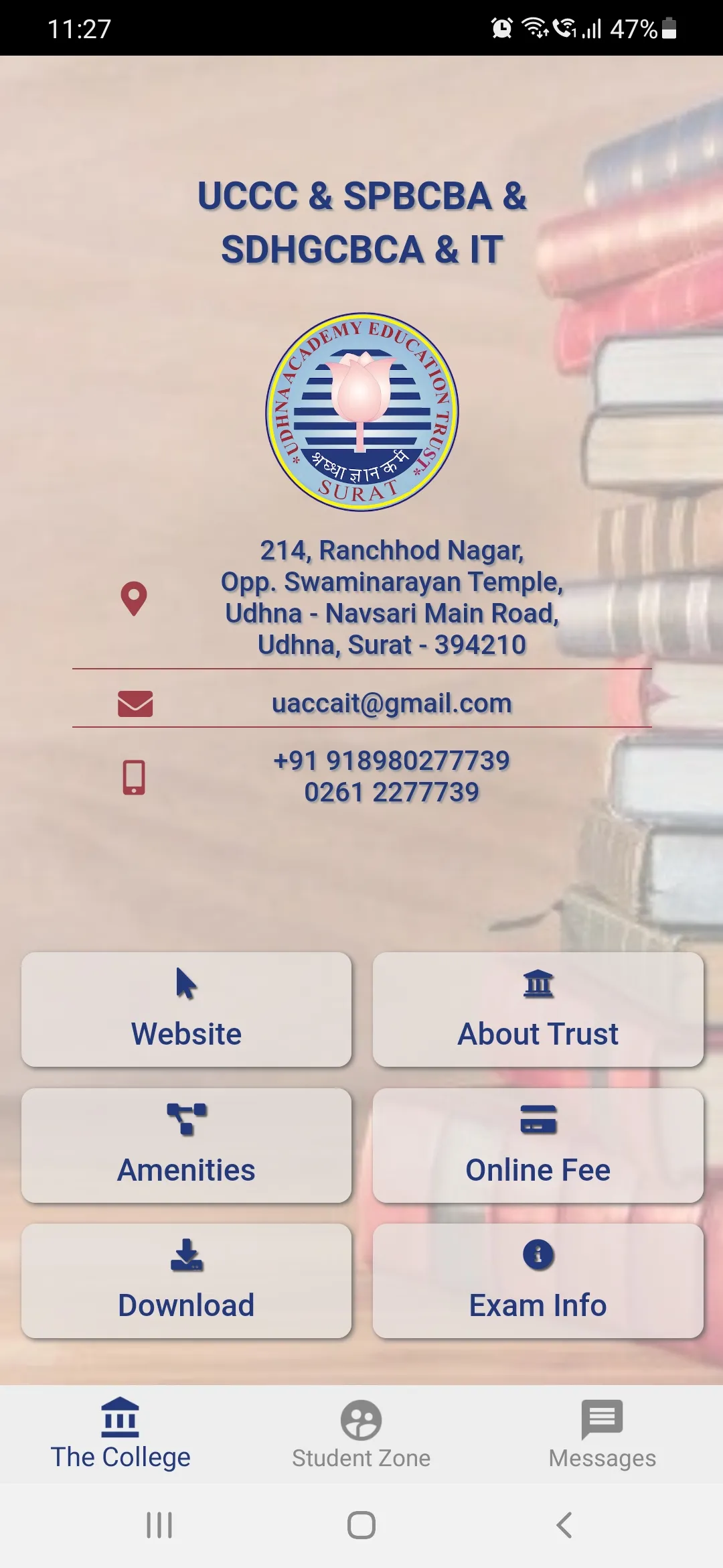 Udhna College | Indus Appstore | Screenshot