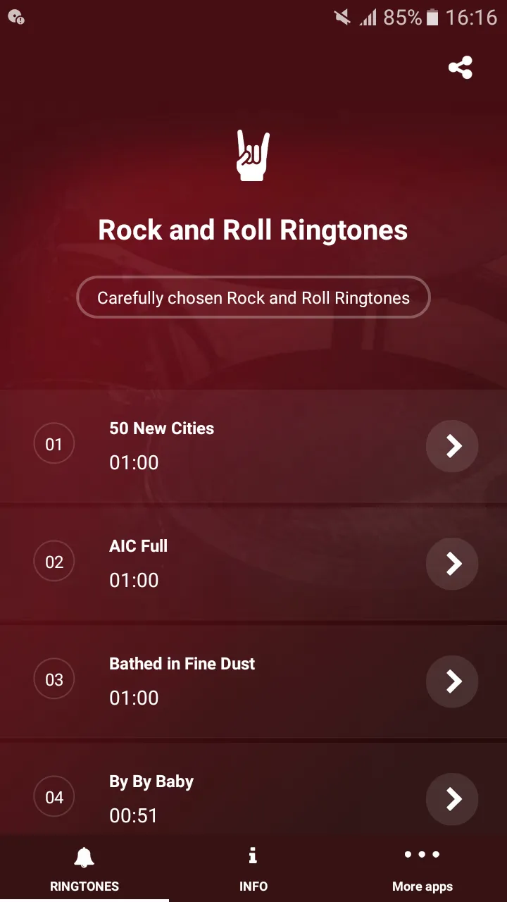 Rock and Roll Ringtones | Indus Appstore | Screenshot