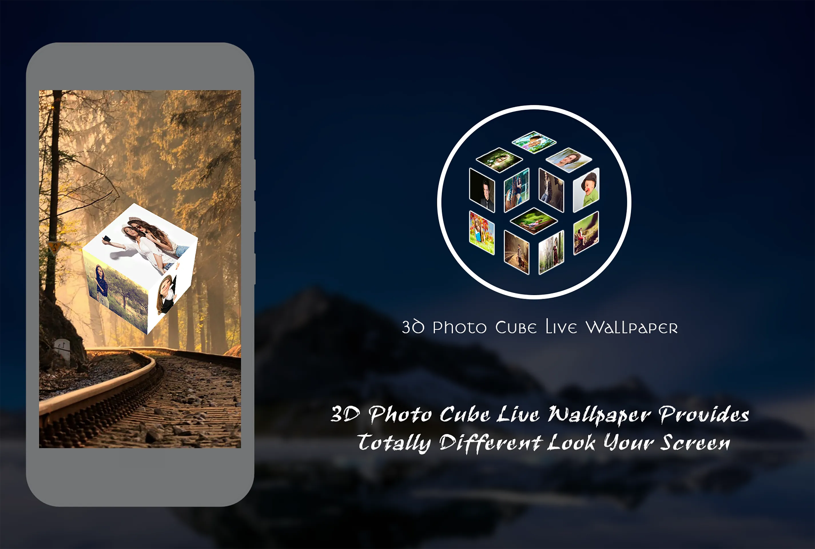 3D Photo Cube Live Wallpaper | Indus Appstore | Screenshot