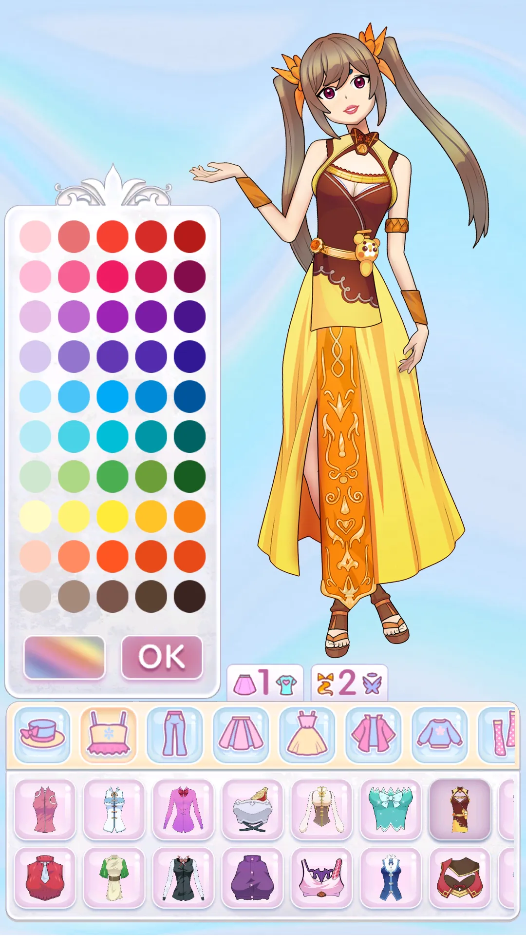 Anime Moe Girls Dress Up Games | Indus Appstore | Screenshot