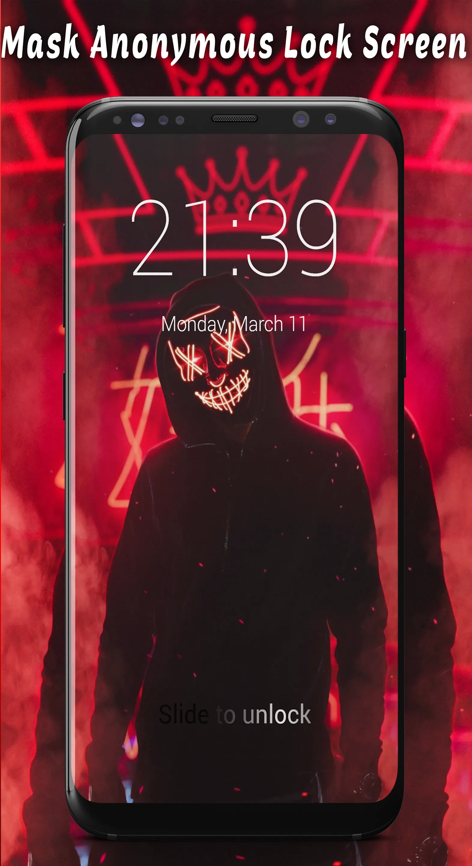 Mask Anonymous Lock Screen | Indus Appstore | Screenshot