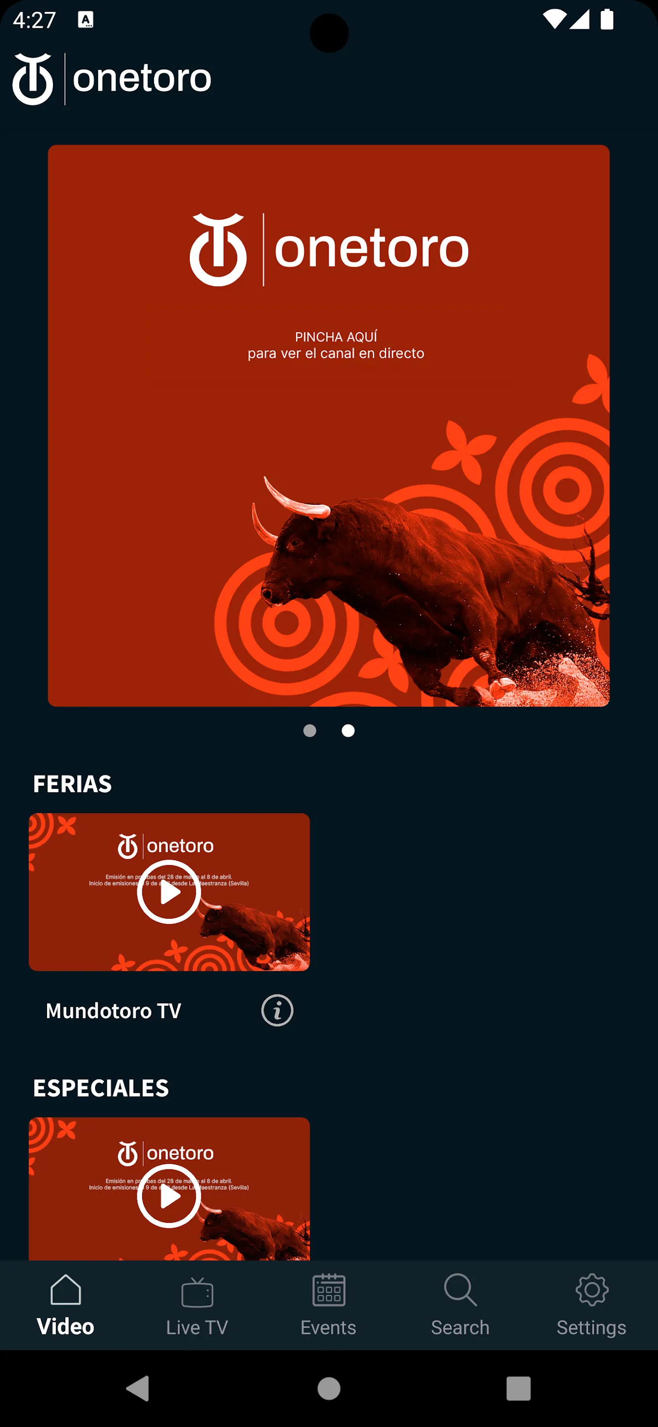 Onetoro TV | Indus Appstore | Screenshot