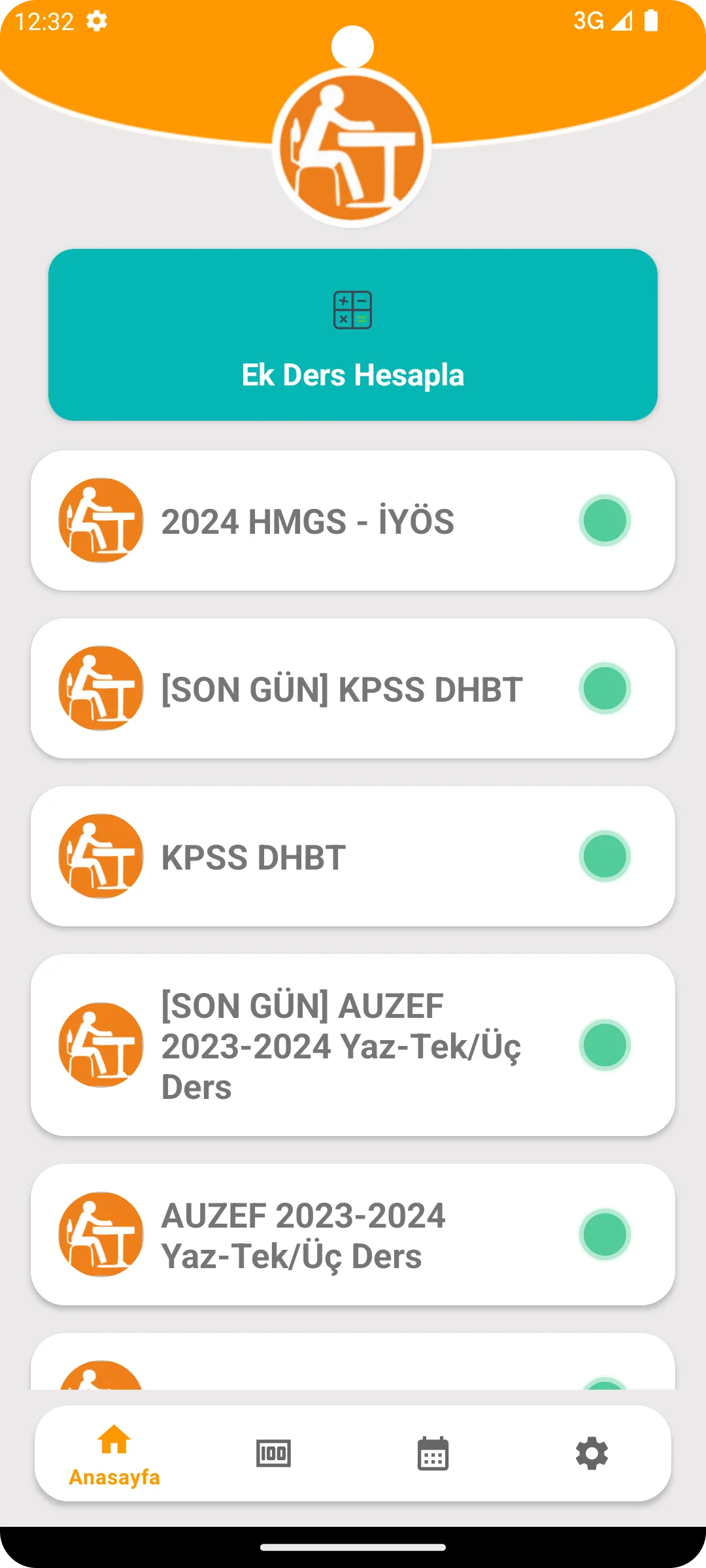 Sınav Görevi Takip&Kazanımlar | Indus Appstore | Screenshot