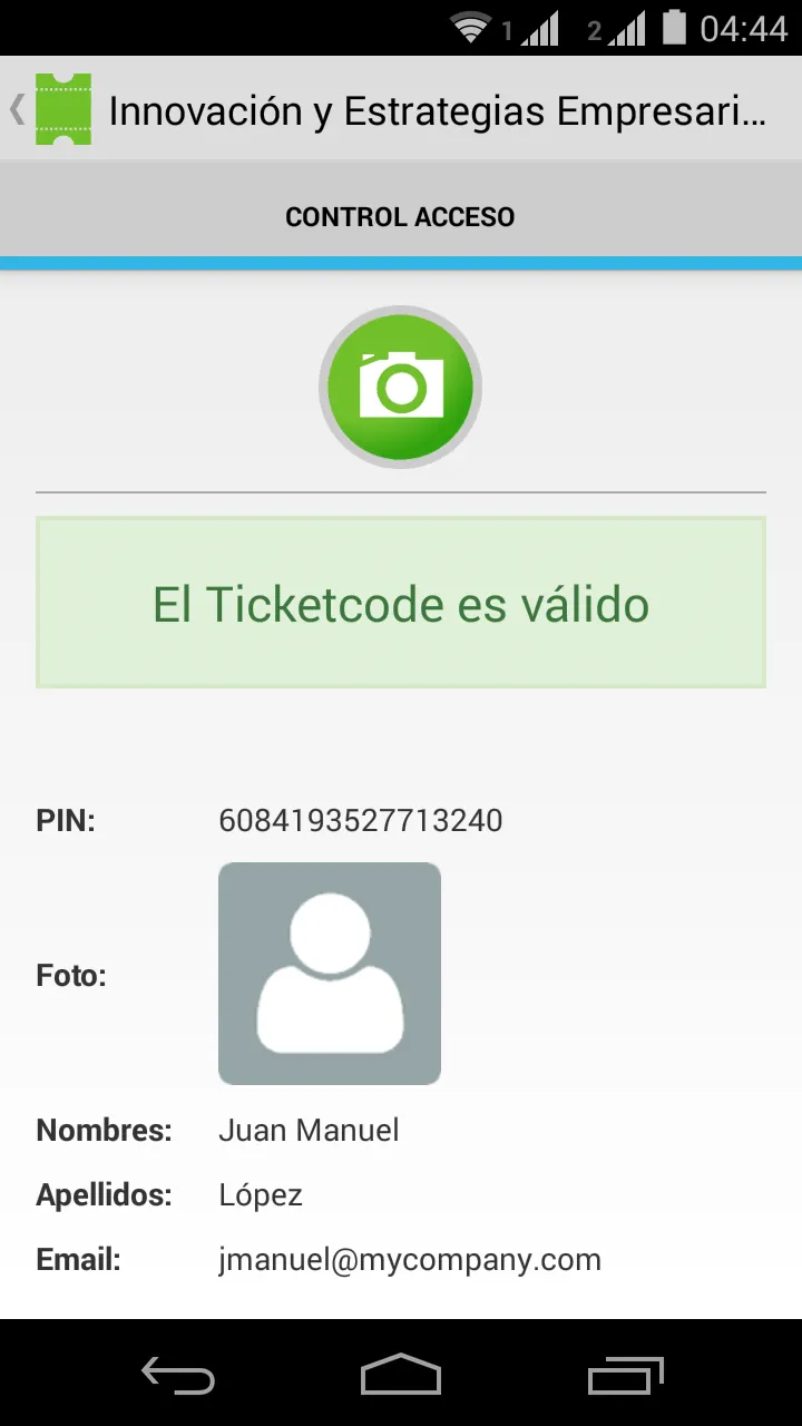 Ticketcode | Indus Appstore | Screenshot