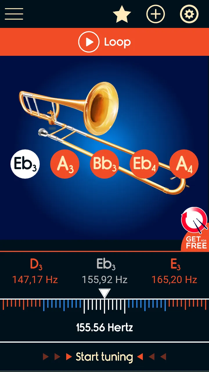 Master Trombone Tuner | Indus Appstore | Screenshot