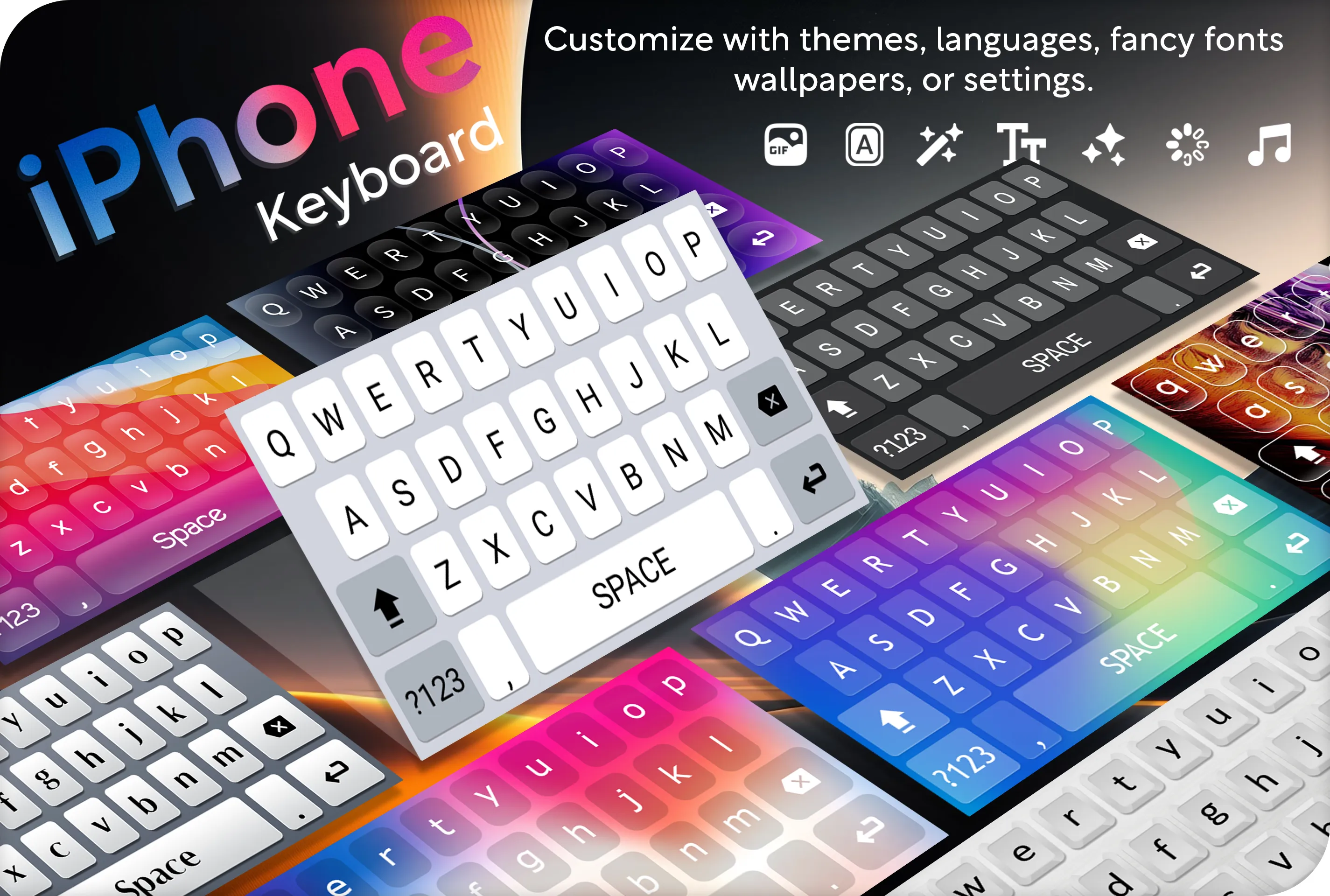 iPhone Keyboard : iOS Keyboard | Indus Appstore | Screenshot