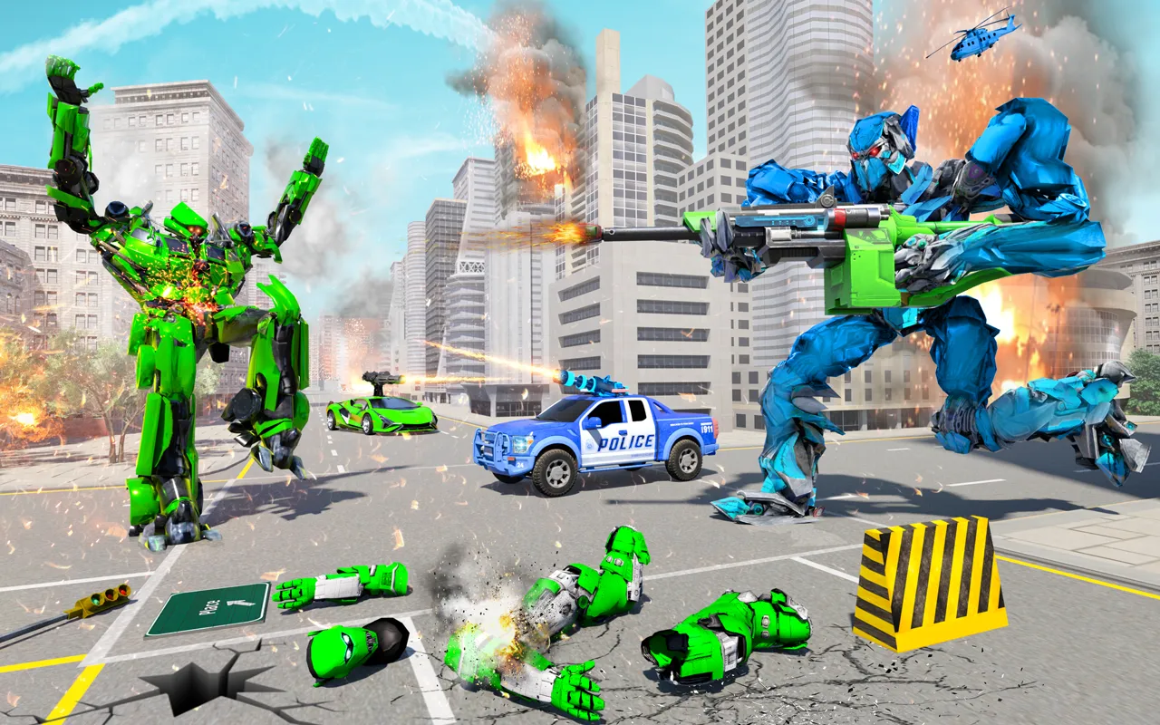 Multi Robot Car Transform War | Indus Appstore | Screenshot