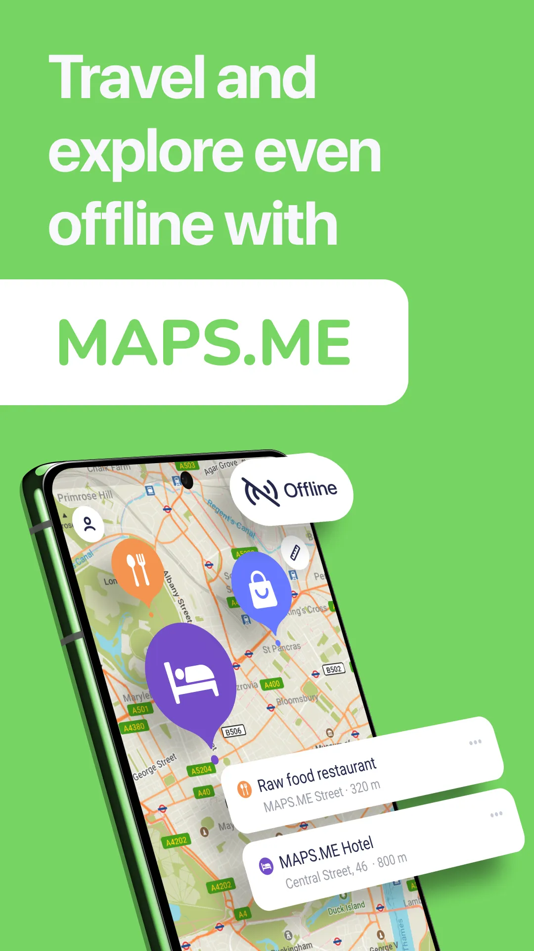 MAPS.ME: Offline maps GPS Nav | Indus Appstore | Screenshot